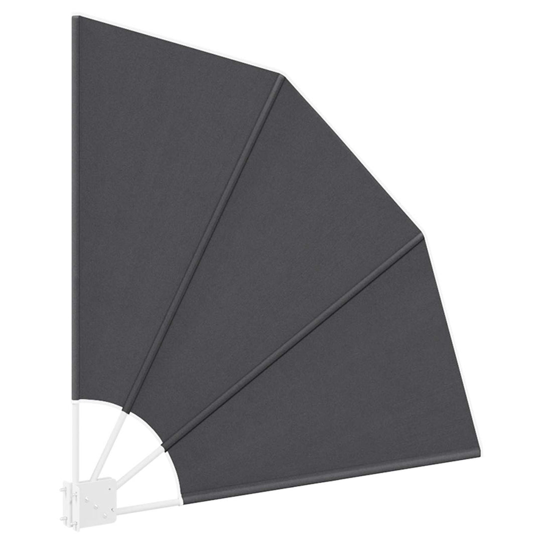 Balkon Afskærmning 115 x 115 cm Polyester Antracit