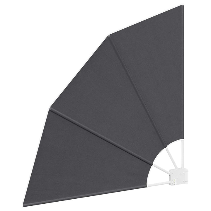 Balkon Afskærmning 115 x 115 cm Polyester Antracit