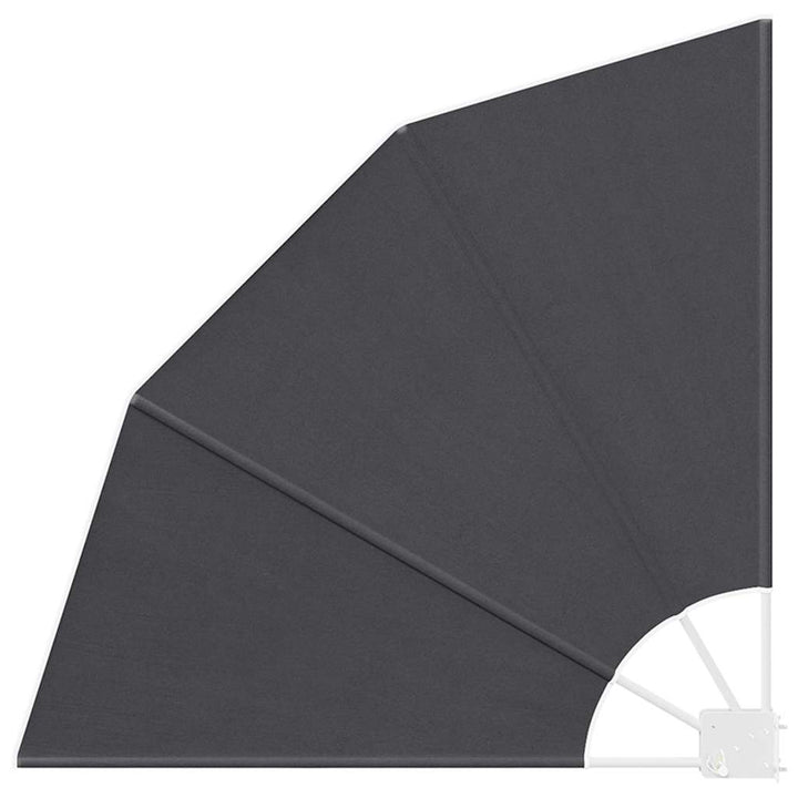 Balkon Afskærmning 115 x 115 cm Polyester Sort