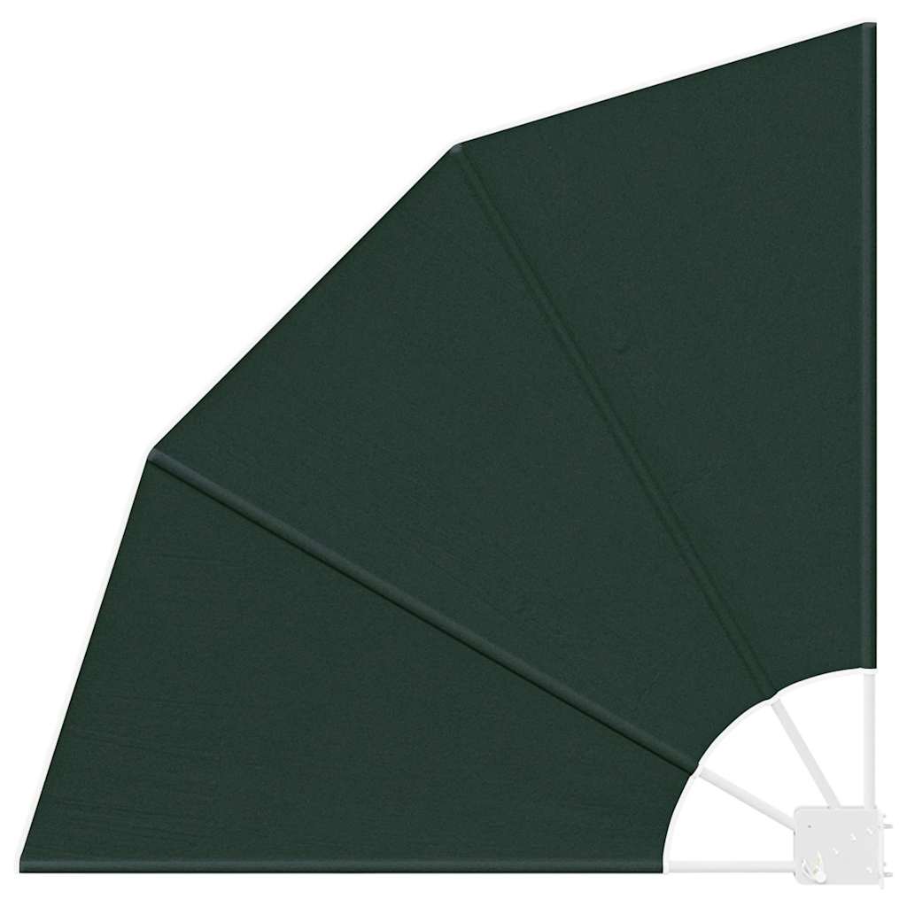 Balkon Afskærmning 115 x 115 cm Polyester Mørkegrøn