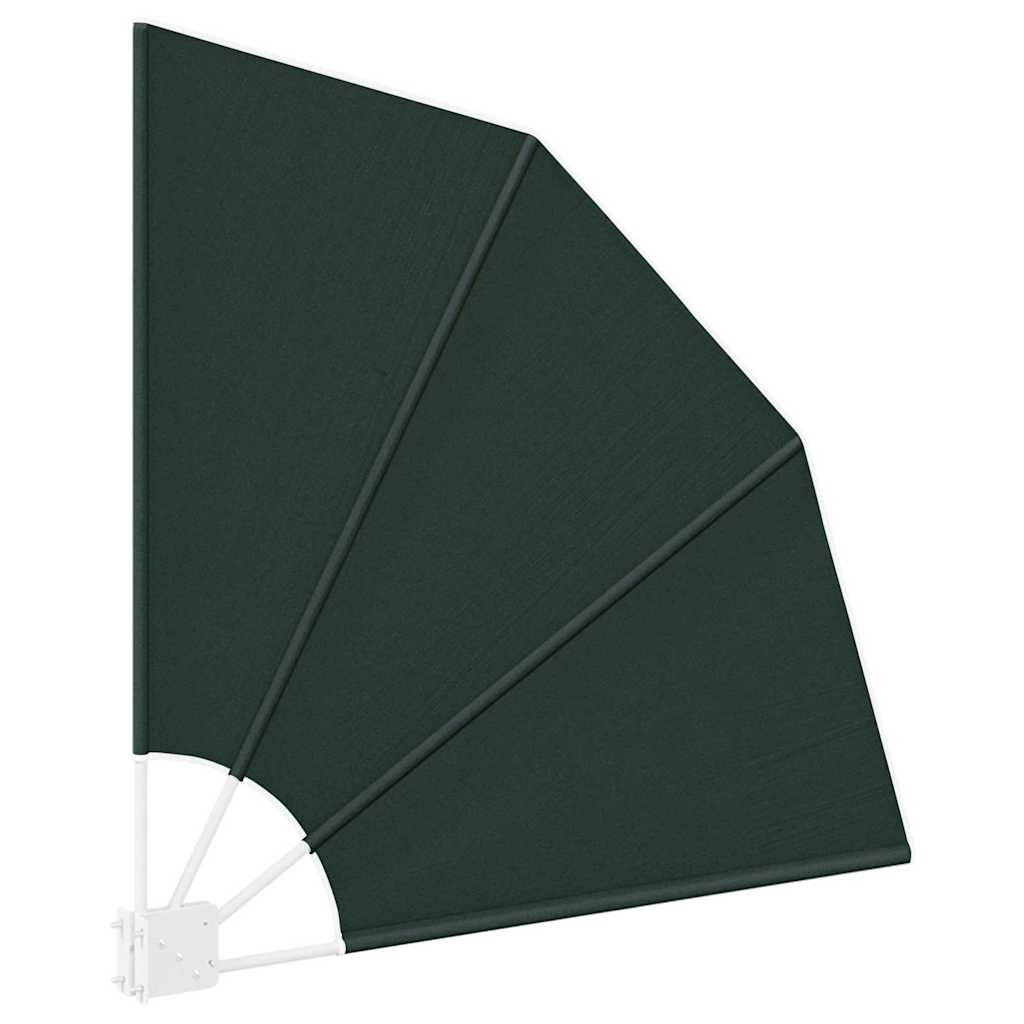 Balkon Afskærmning 115 x 115 cm Polyester Mørkegrøn