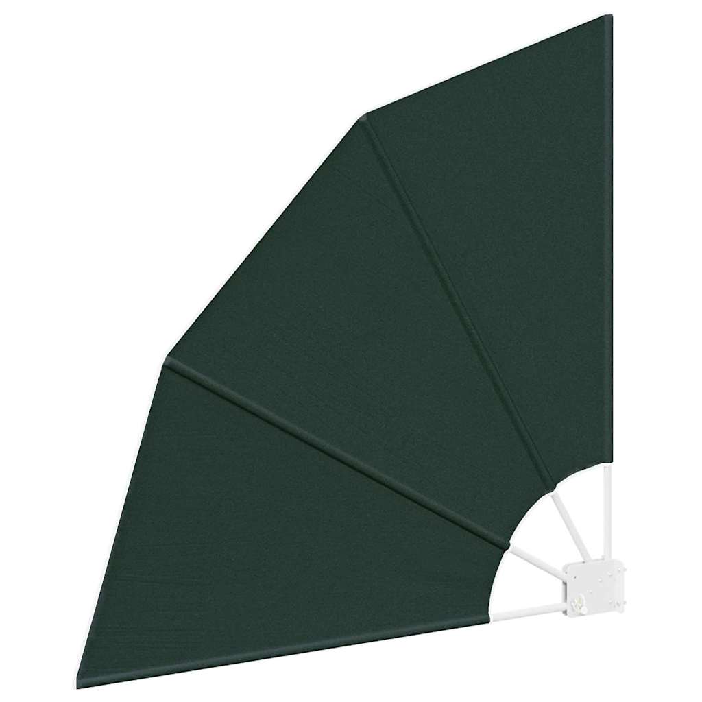 Balkon Afskærmning 115 x 115 cm Polyester Mørkegrøn