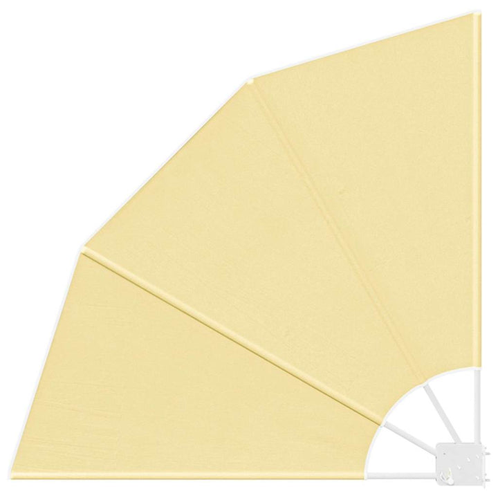 Balkon Afskærmning 115 x 115 cm Polyester Sandfarvet