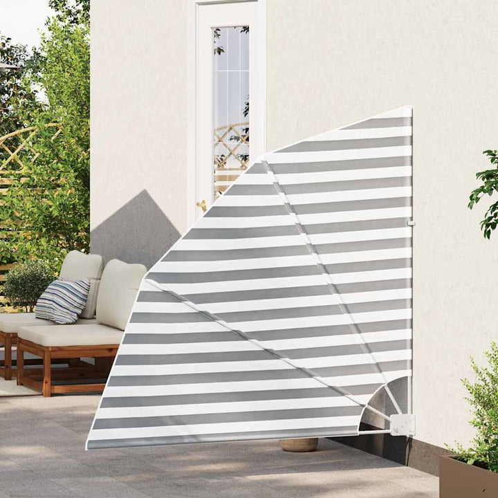 Balkon Afskærmning 160 x 160 cm Polyester Anthracit og hvid
