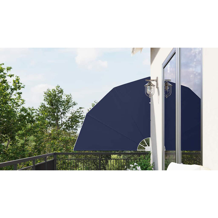 Balkon Afskærmning 140 x 140 cm Polyester Mørkeblå