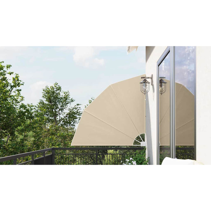 Balkon Afskærmning 140 x 140 cm Polyester Beige