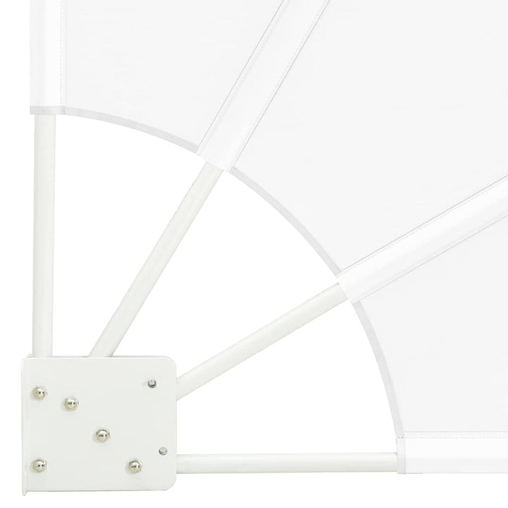 Balkon Afskærmning 140 x 140 cm Polyester Hvid