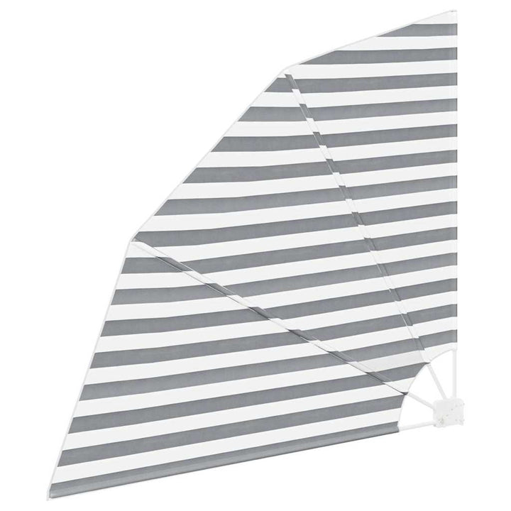 Balkon Afskærmning 140 x 140 cm Polyester Anthracit og hvid