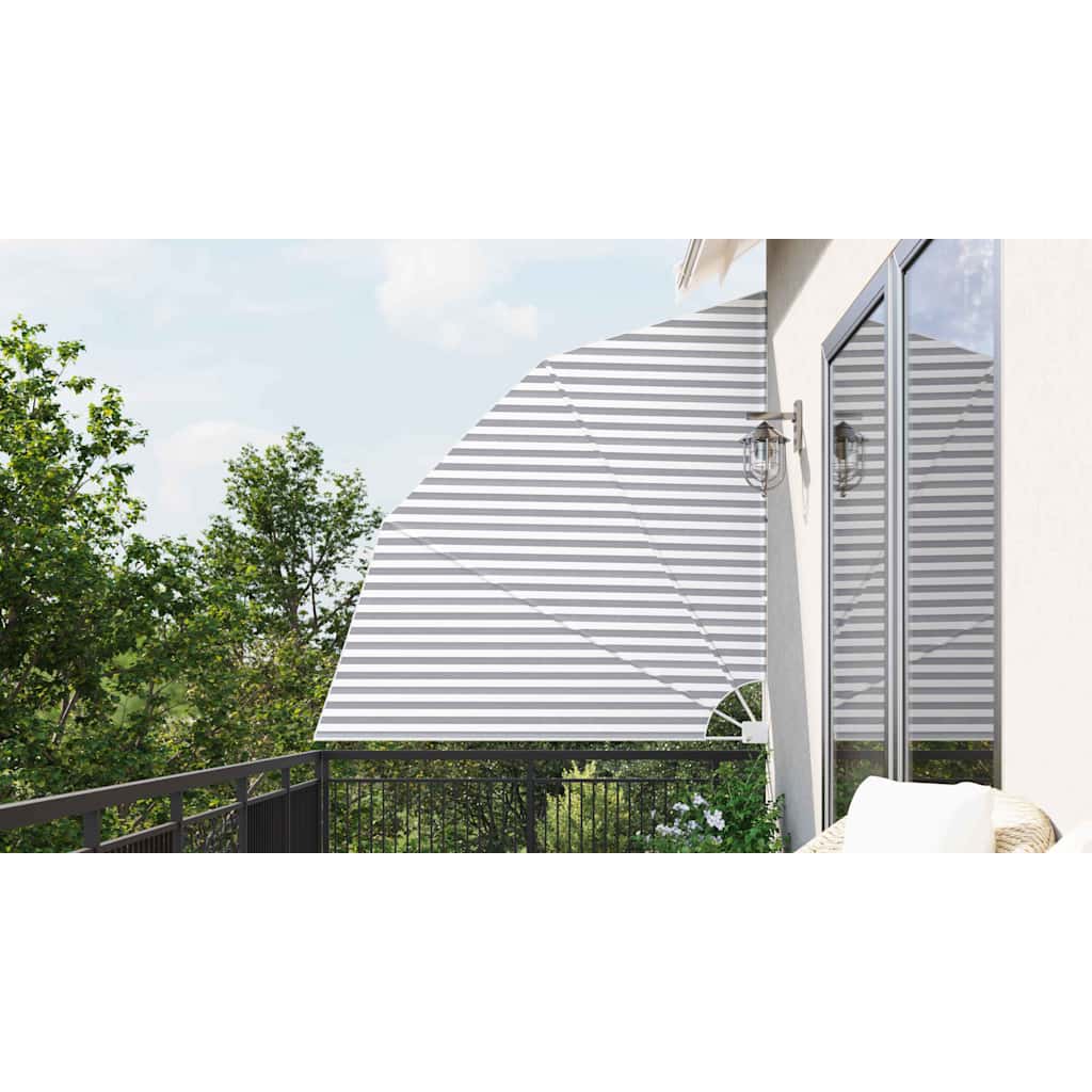 Balkon Afskærmning 210 x 210 cm Polyester Anthracit og hvid