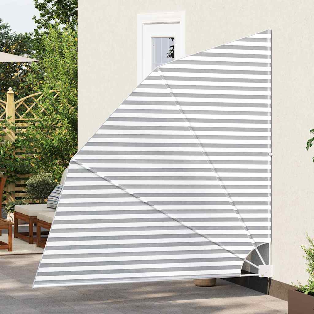 Balkon Afskærmning 210 x 210 cm Polyester Anthracit og hvid