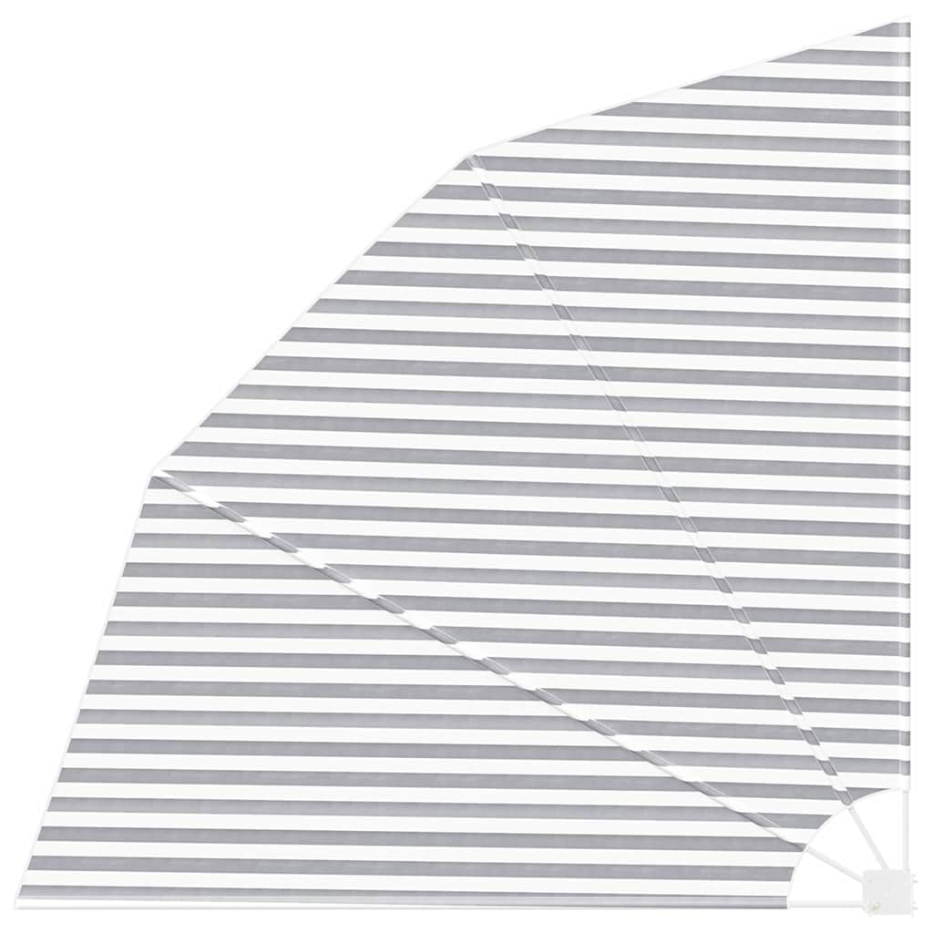 Balkon Afskærmning 210 x 210 cm Polyester Anthracit og hvid