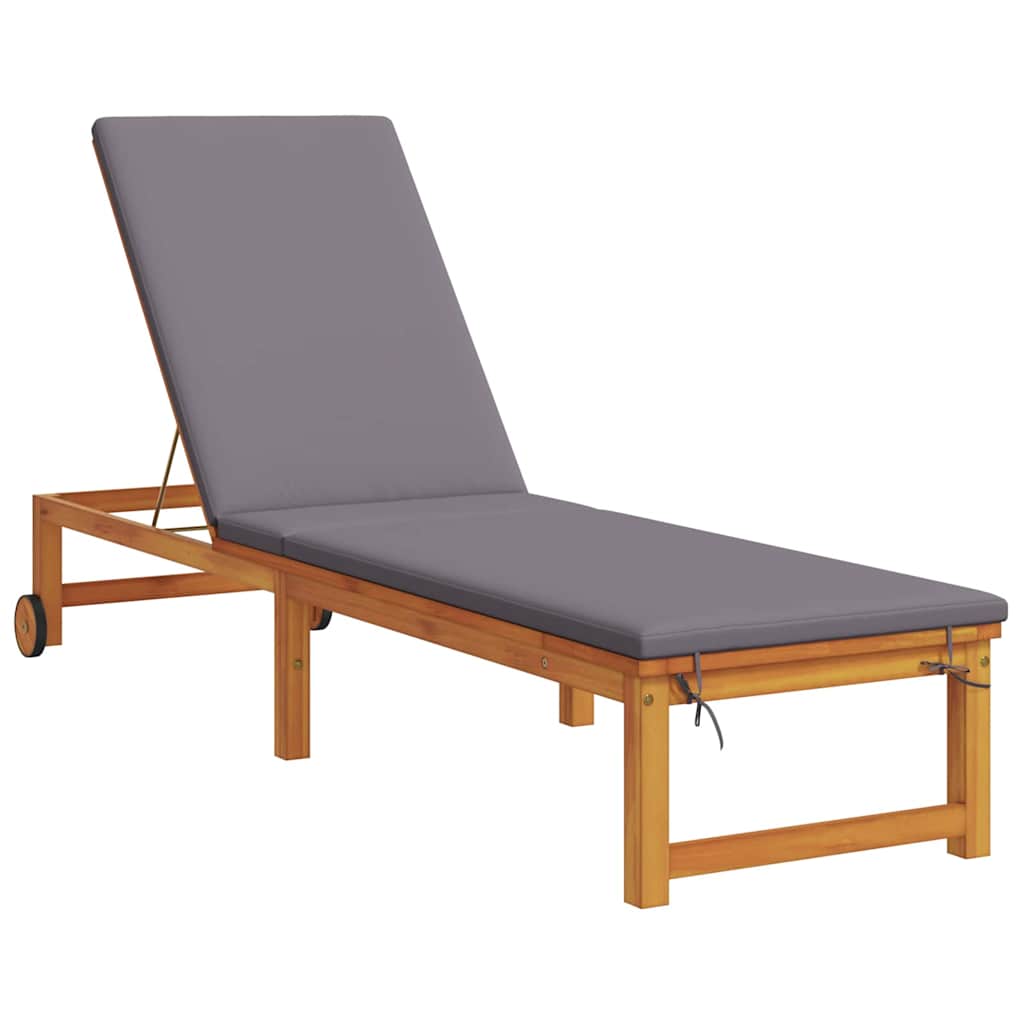 Solstol 2 pcs Brun 202 x 53 x 89 cm Massivt Akacietræ