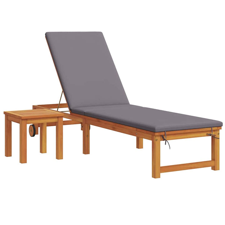 Solstol 2 pcs Brun Massivt Akacietræ