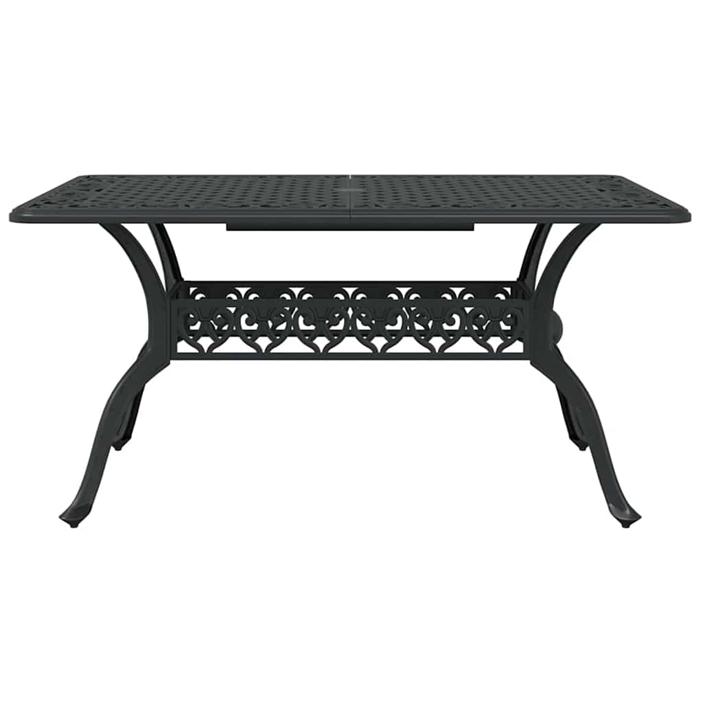 Have Spisebordssæt 5 pcs Sort Aluminium