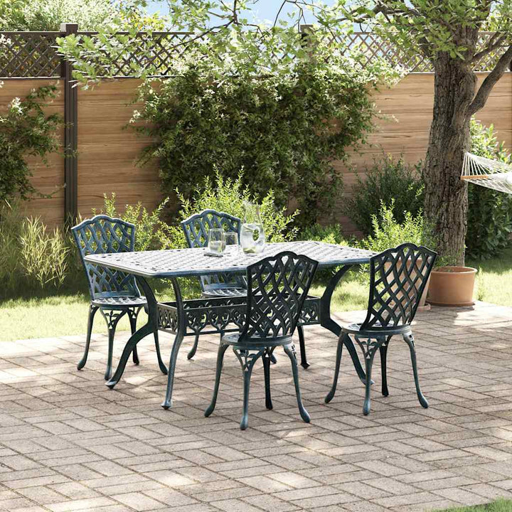 Have Spisebordssæt 5 stk. Grøn Aluminium