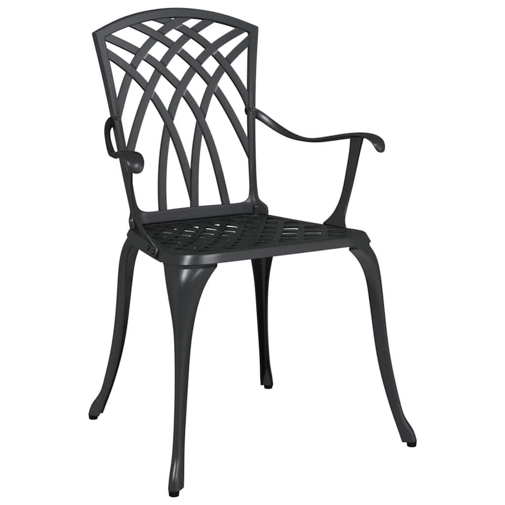 Have Spisebordssæt 5 pcs Sort Aluminium