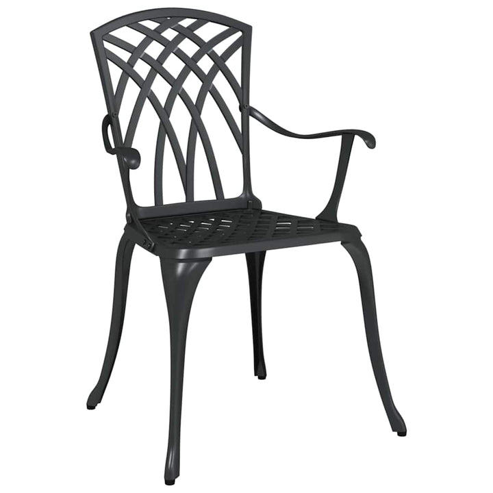 Have Spisebordssæt 5 pcs Sort Aluminium