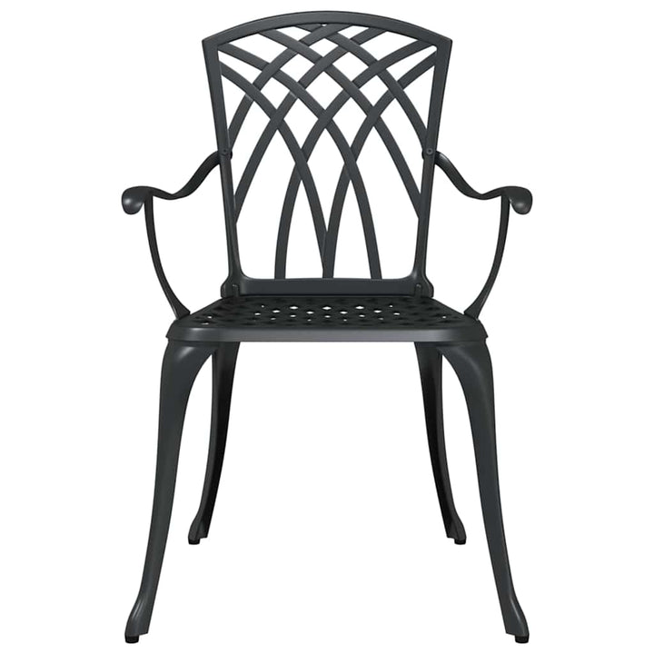 Have Spisebordssæt 7 pcs Sort Aluminium