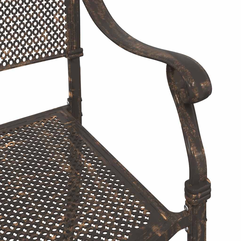 Havebord sæt 3 pcs Bronze Gustt aluminium