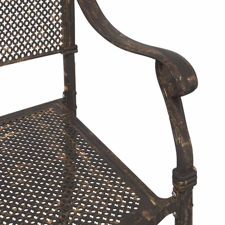 Havebord sæt 3 pcs Bronze Gustt aluminium