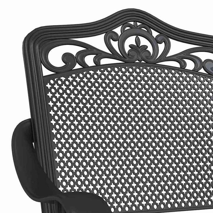 Havebord sæt 3 stk. Sort Gustt aluminium