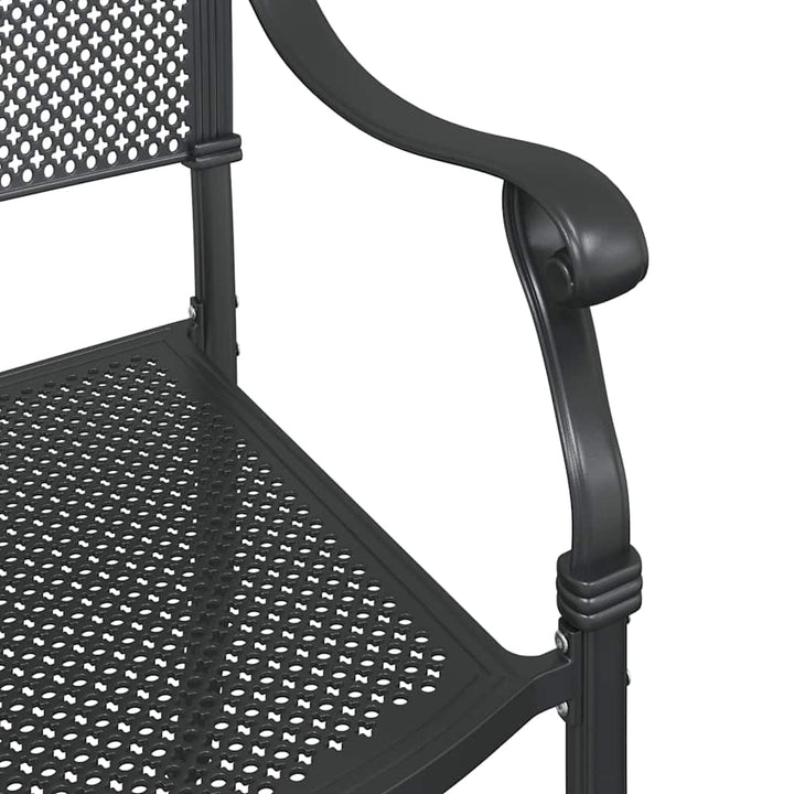 Havebord sæt 3 stk. Sort Gustt aluminium