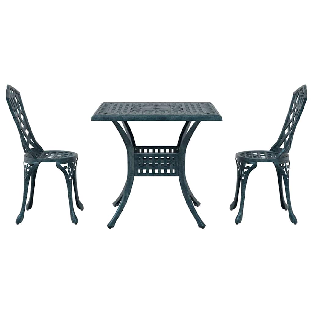 Havebord sæt 3 stk. Grøn Gustt aluminium
