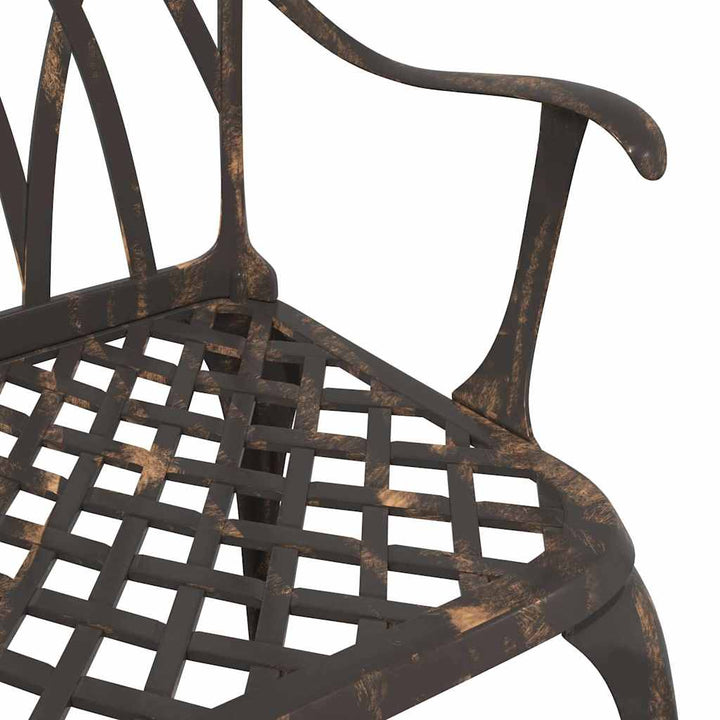 Havebord sæt 3 stk. Bronze Gustt aluminium