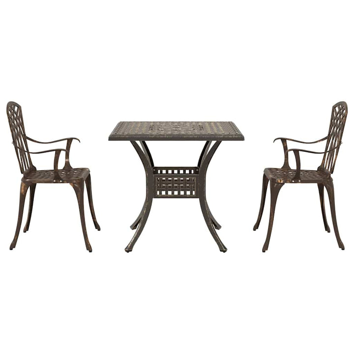 Havebord sæt 3 stk. Bronze Gustt aluminium