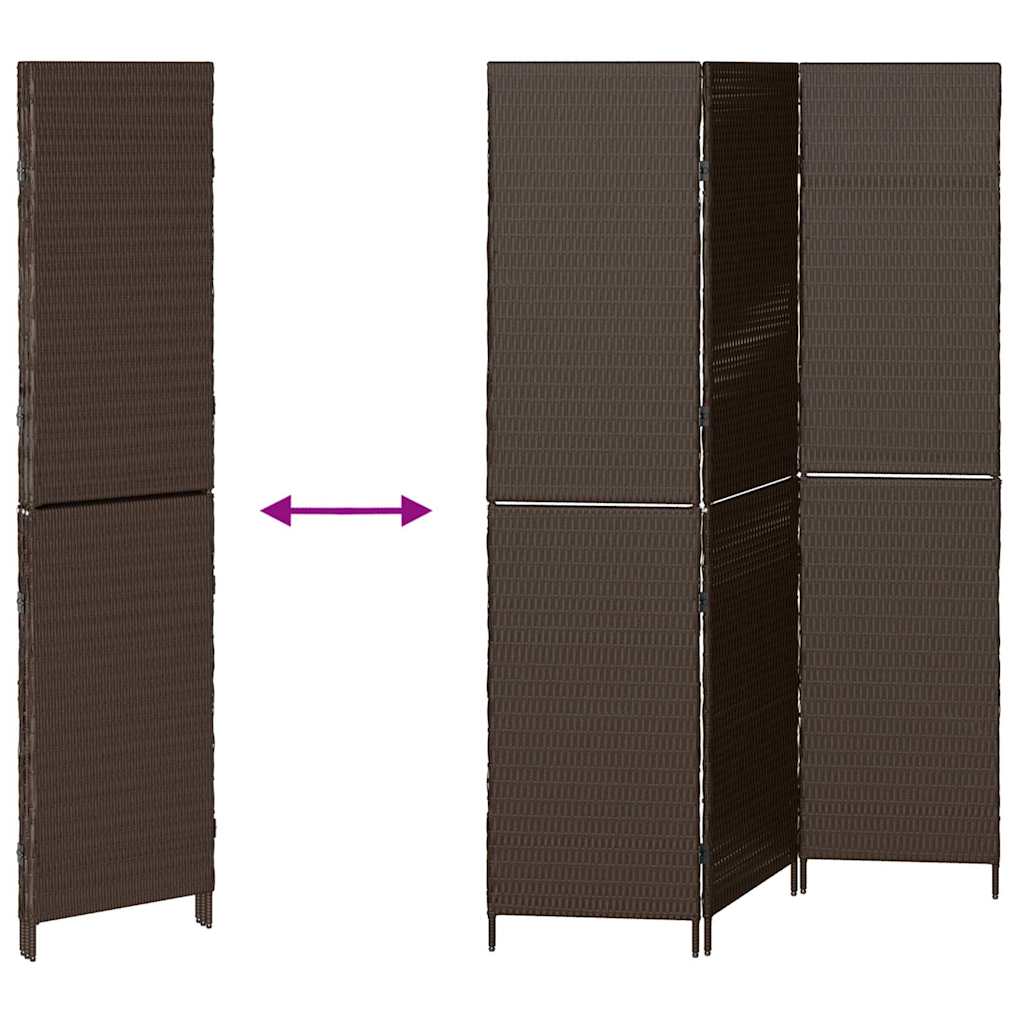 Rumdeler Brun 146 x 180 cm polyrattan