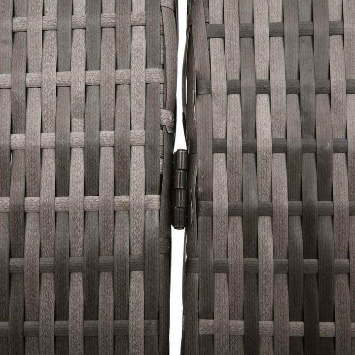 Rumdeler Grå 146 x 180 cm polyrattan