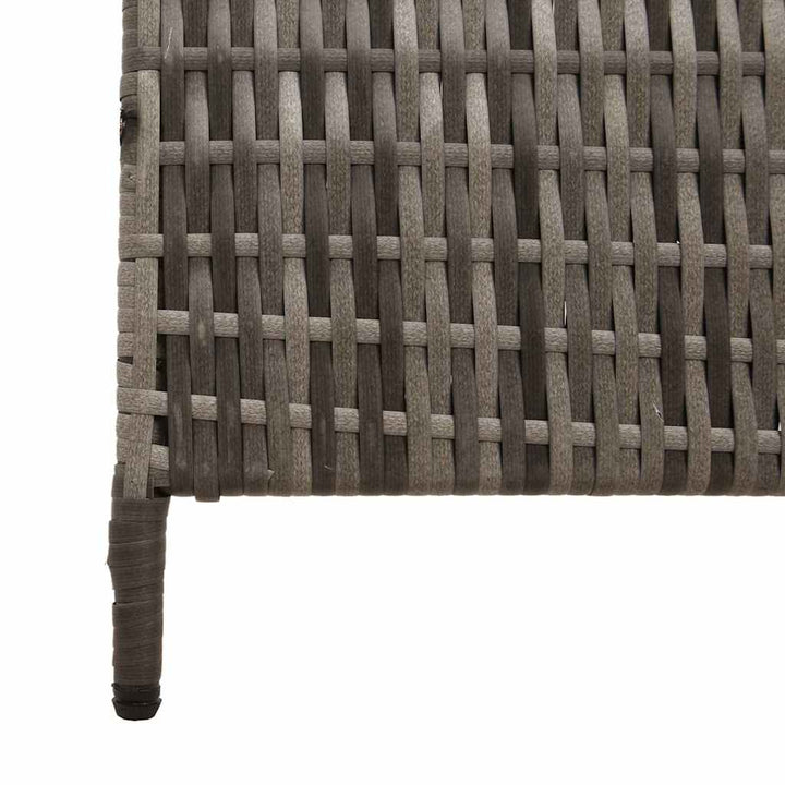 Rumdeler Grå 146 x 180 cm polyrattan