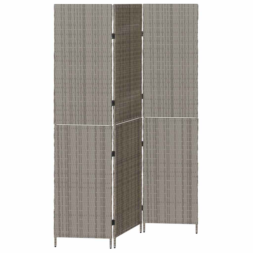 Rumdeler Grå 146 x 180 cm polyrattan