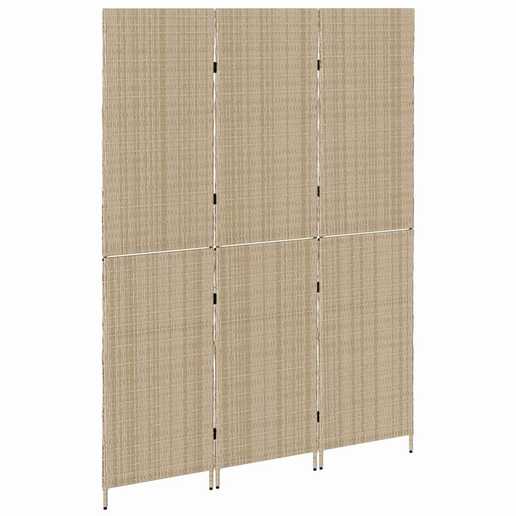 Rumdeler Beige 147 x 180 cm polyrattan