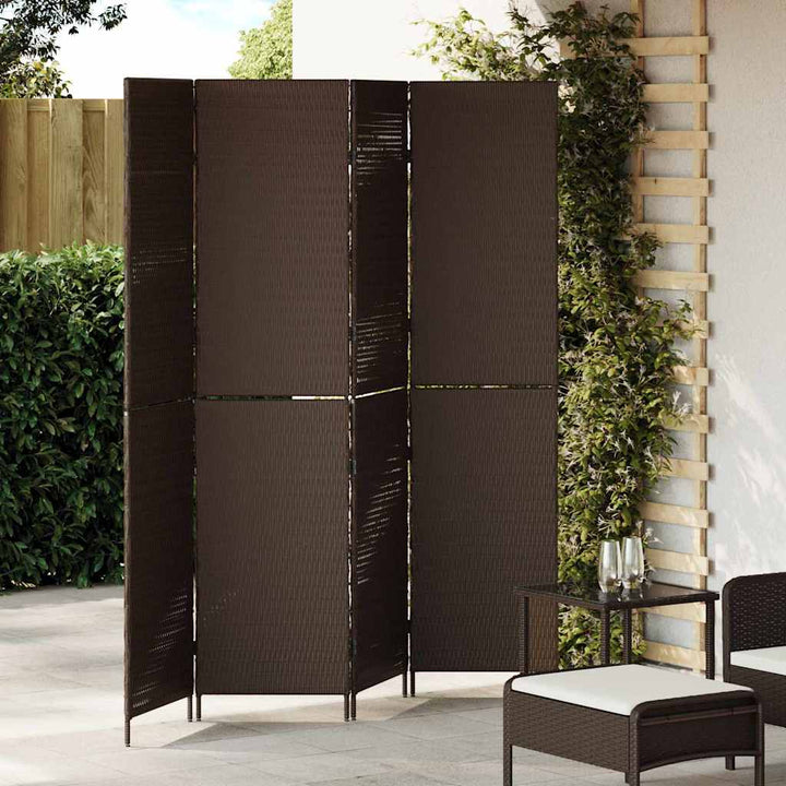 Rumdeler Brun 195 x 180 cm polyrattan