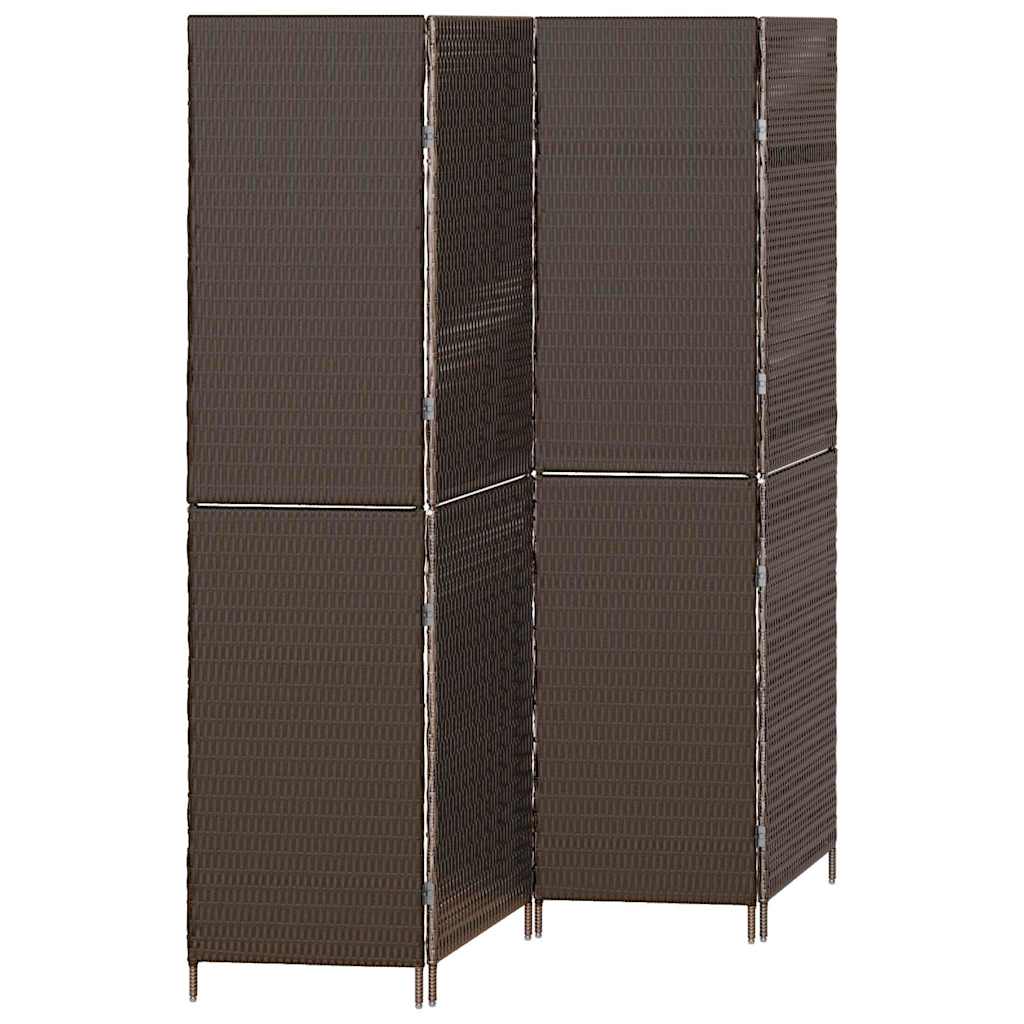 Rumdeler Brun 195 x 180 cm polyrattan