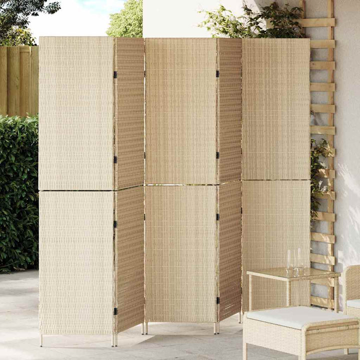 Rumdeler Beige 242 x 180 cm polyrattan