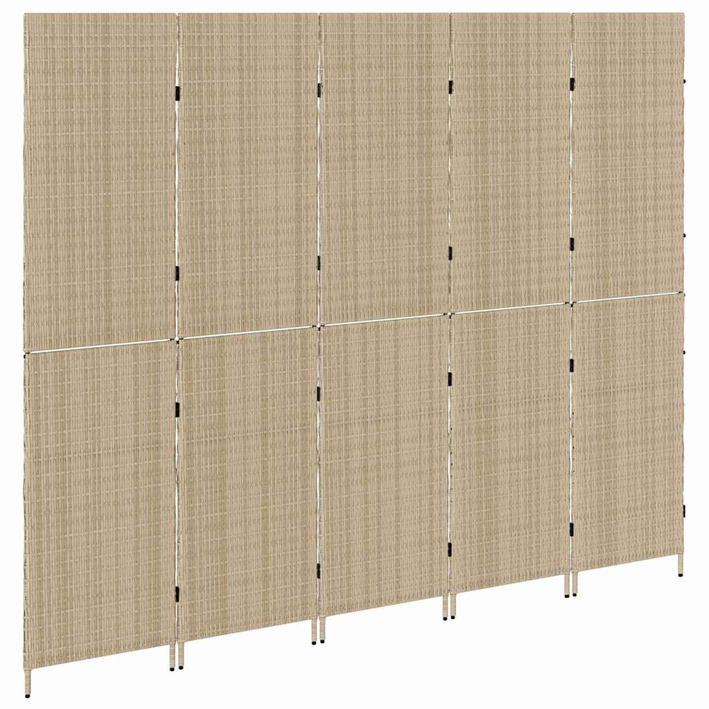 Rumdeler Beige 242 x 180 cm polyrattan