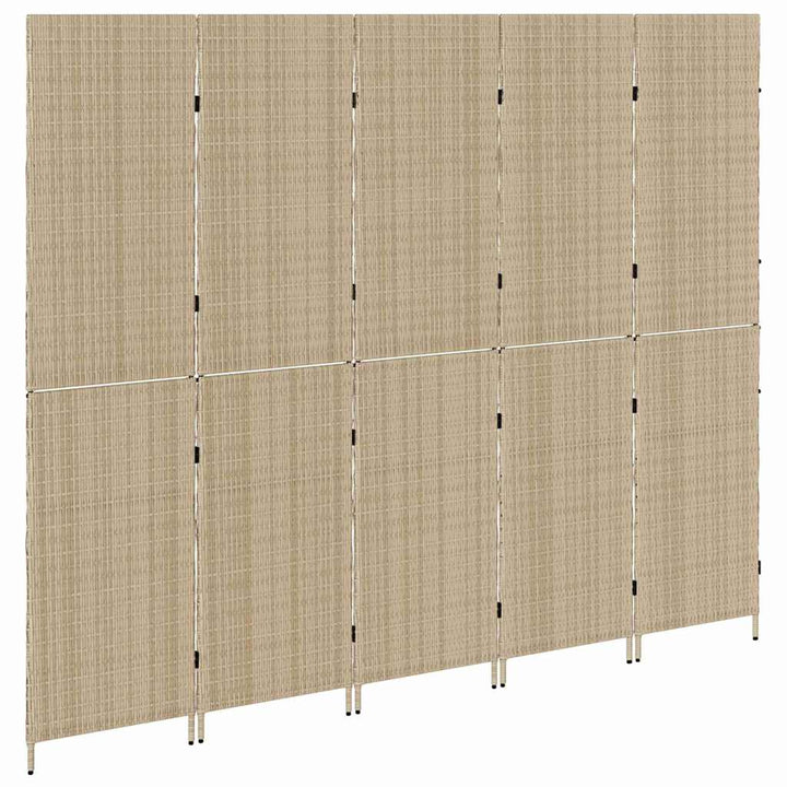Rumdeler Beige 242 x 180 cm polyrattan
