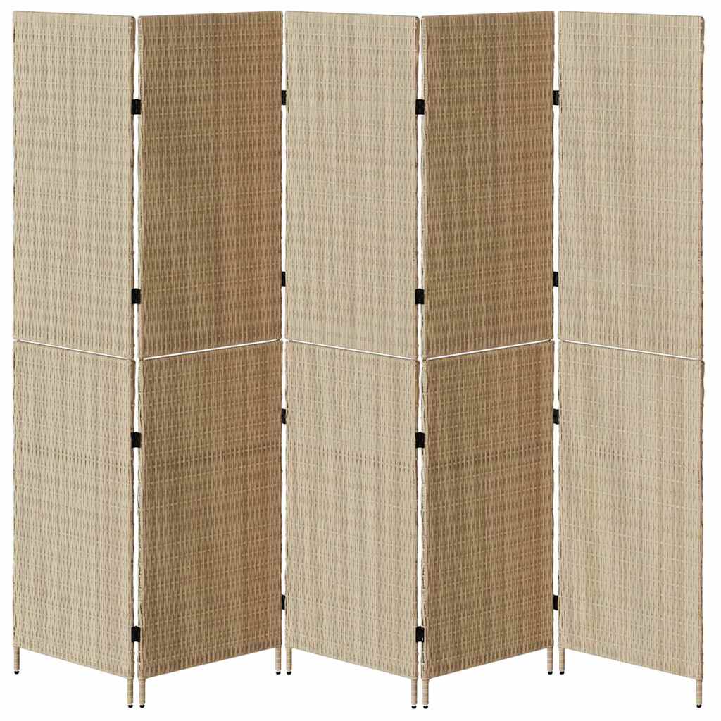 Rumdeler Beige 242 x 180 cm polyrattan