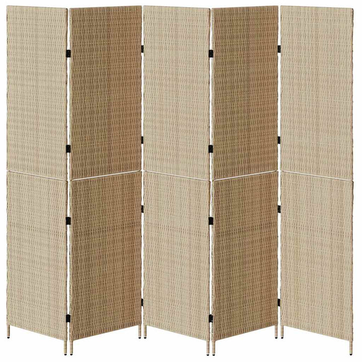 Rumdeler Beige 242 x 180 cm polyrattan