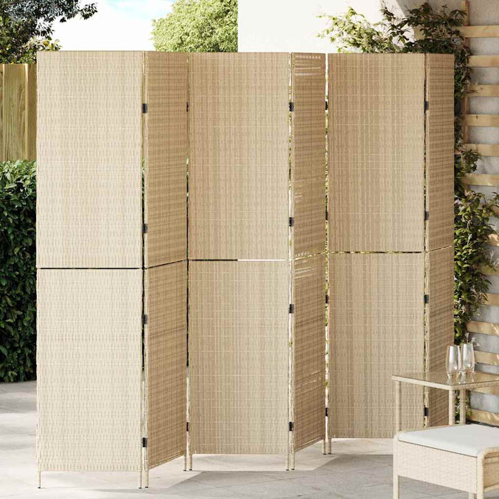 Rumdeler Beige 292 x 180 cm polyrattan