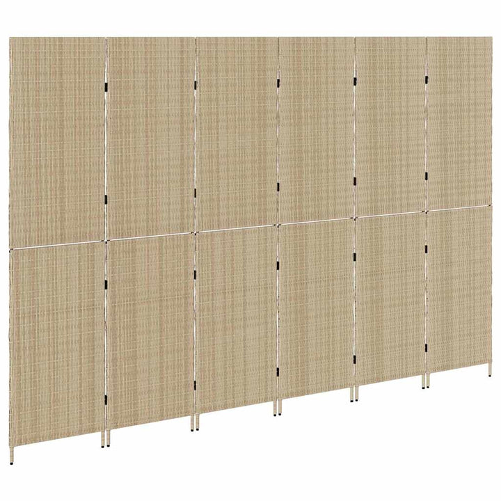 Rumdeler Beige 292 x 180 cm polyrattan