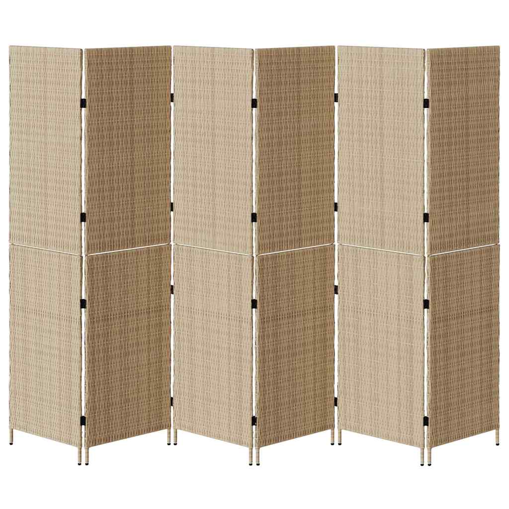 Rumdeler Beige 292 x 180 cm polyrattan