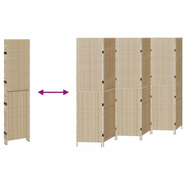 Rumdeler Beige 292 x 180 cm polyrattan