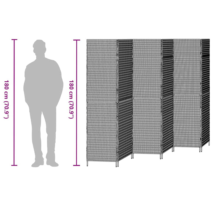 Rumdeler Beige 292 x 180 cm polyrattan