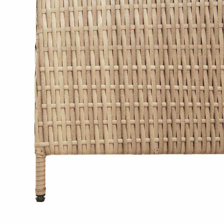 Rumdeler Beige 146 x 200 cm polyrattan