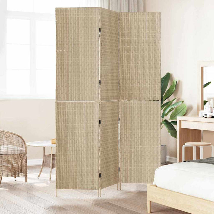 Rumdeler Beige 146 x 200 cm polyrattan