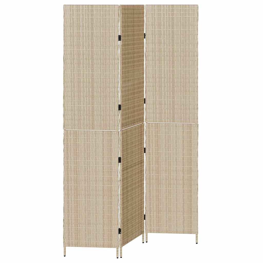 Rumdeler Beige 146 x 200 cm polyrattan