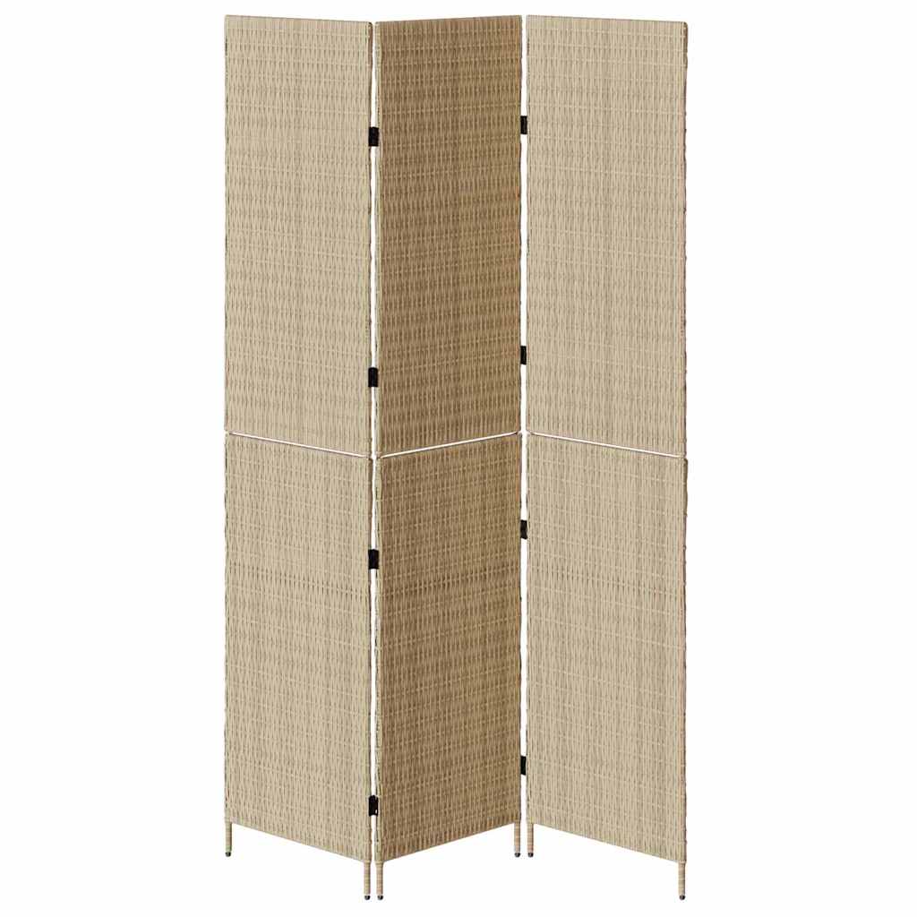 Rumdeler Beige 146 x 200 cm polyrattan